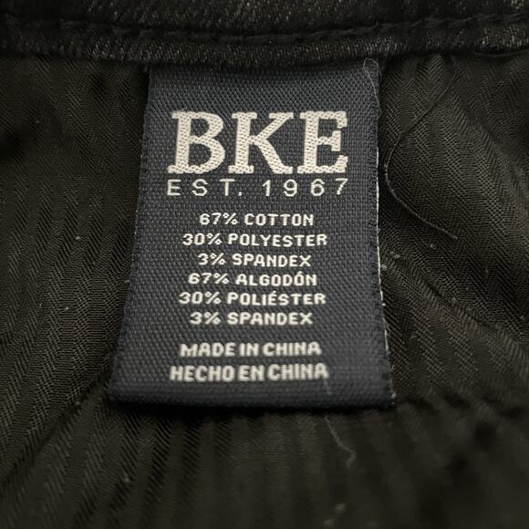 BKE NOLAN Straight Leg Jeans Men’s 34X32 Black Faded Wash Stretch Denim - Picture 8 of 10